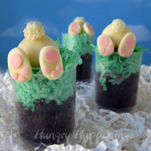 Down the Rabbit Hole Cake Push Pops Easter Treats