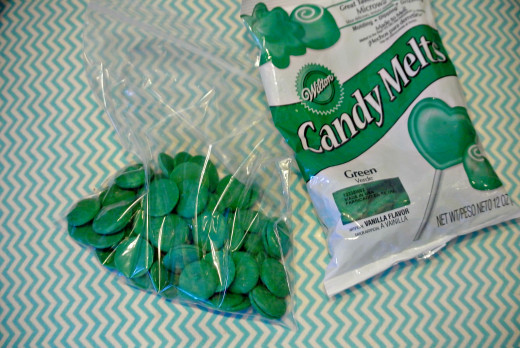 Different colored candy melts are more cost-friendly to make treats and party favors since one bag can make several candy molds.