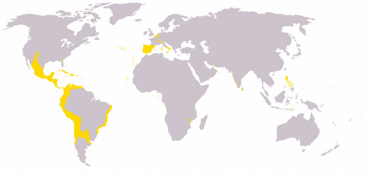 The Spanish Empire in 1598.
