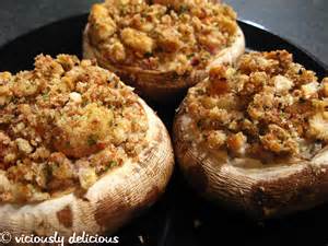 Mushrooms with Bread Stuffing