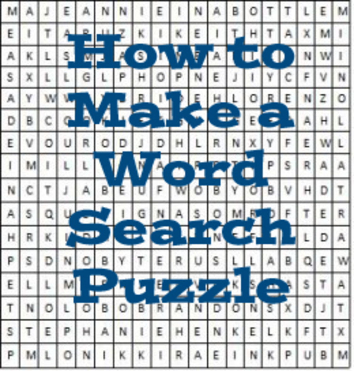5 Easy Steps to Create Your Own Word Search Puzzle | HobbyLark
