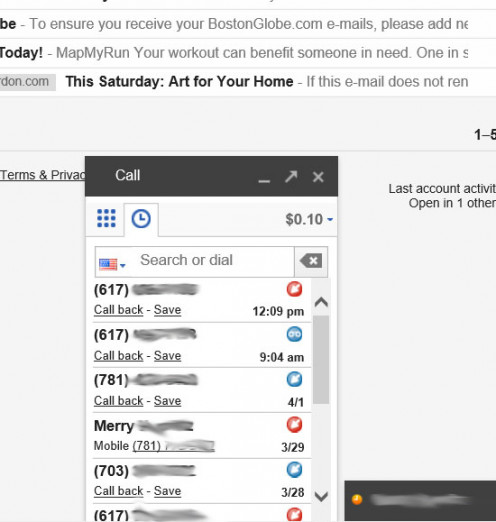 Google Voice integration with Chrome/Gmail