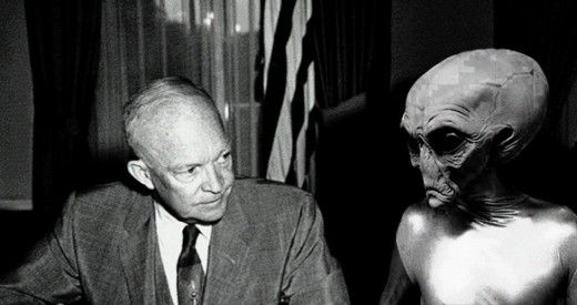 President Dwight Eisenhower and an alien