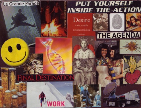 Collage art by Jean David Collage art by Jean David