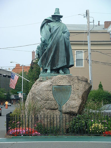 Statue of Roger Conant, founder of Salem, Massachusetts, photo taken in 2004