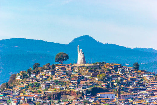 Photo of the beautiful hillside of Michoacan.