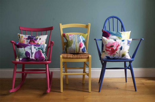 Beautiful floral cushions