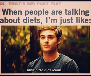 My usual attitude towards the dieting fad.