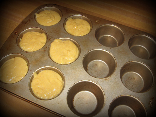 Before popping them in the oven. 