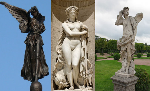 Nike, Amphitrite and Zephyrus