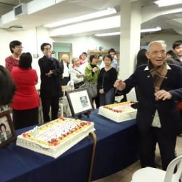 Elder H. M. Huang's 100 years old celebration.