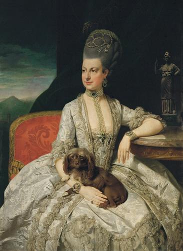 Archduchess Maria Christina, Duchess of Teschen (1742-1748), painted by Johann Zoffany (1733-1810) in 1776, Oil on canvas