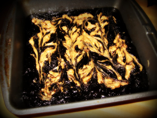 Remember to spray the pan first!  Bake 350 degrees 20-25 minutes.