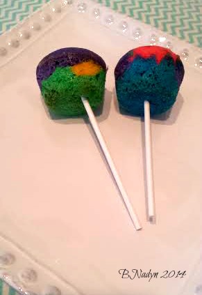 Easy rainbow cake pops