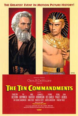 The Ten Commandments staring Charleton Heston and Yul Brenner