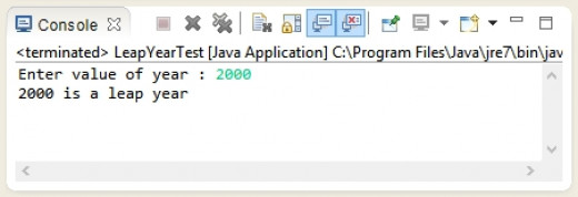 Java Program To Check A Leap Year
