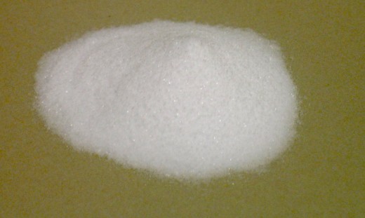 Bicarbonate of soda is a white powder commonly used in baking.
