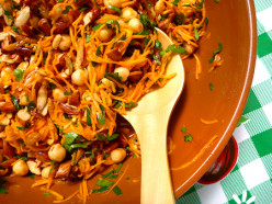 Delicious Chick Pea, Feta & Nut Salad with Apple