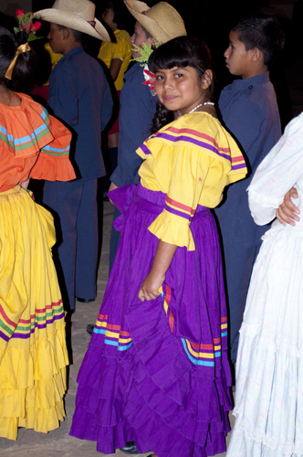 A little Coqueta in traditional costume, La Esperanza, Intibucá