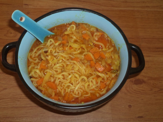 Vegetable Soupy Maggi Noodles
