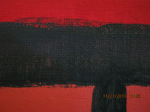 Mark Rothko-style painting created by Victoria Moore in Kimber Luederitz's "Creative Art Class".