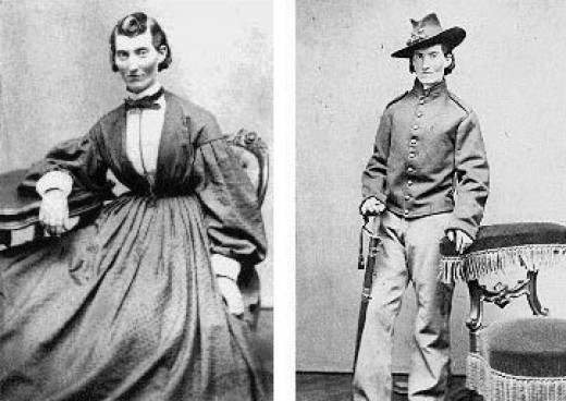 Female Union soldier disguised as a man