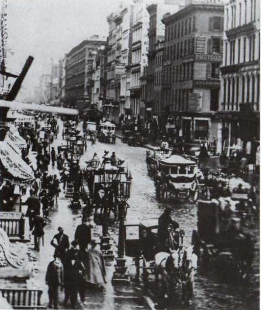 1860's City Of New York street and markets