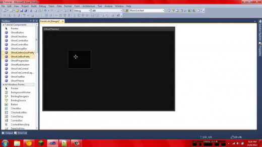 Once the skin has been recognized by visual basic you can see something like this.