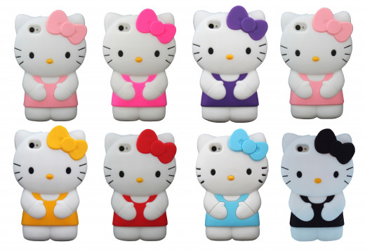 Hello Kitty silicone rubber iPhone cases