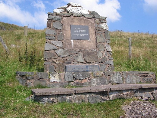 A memorial to Owain Glyndwr's first victory over the English at Hyddgen.