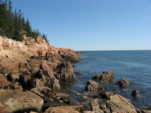 shore near Bass Harbor Lighthouse