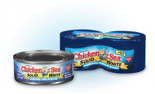 Solid white Albacore Tuna in water from Chicken of the Sea