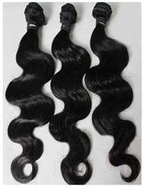 Virgin Weave hair is bundled after being cleaned and disinfected after being harvested from the donors.