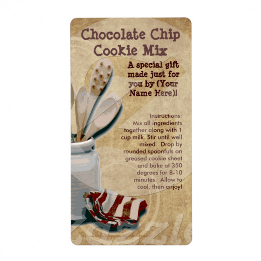  Couldn't be easier!  Add your custom title and cooking instructions. Customizable for any mix. Perfect for you or for a gift.
