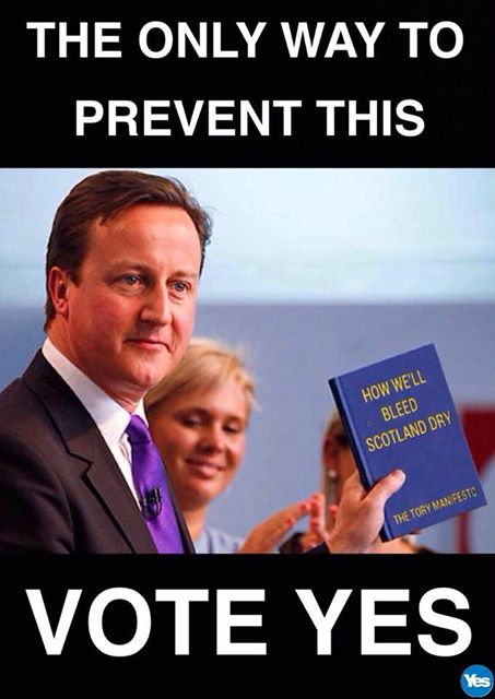 David Cameron holding Tory manifesto to 'bleed Scotland dry'