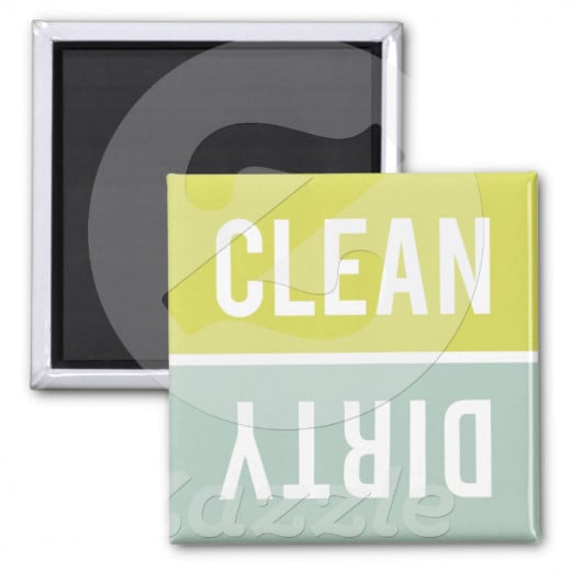 What a lovely reminder to serve each other by emptying the dishwasher!  This site has lots of cute dishwasher magnets.  This is our favorite!