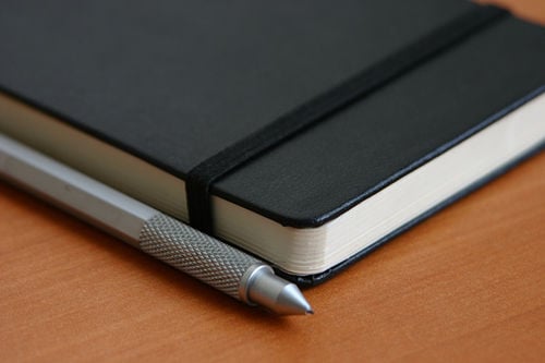 A notebook can help you improve your productivity. 