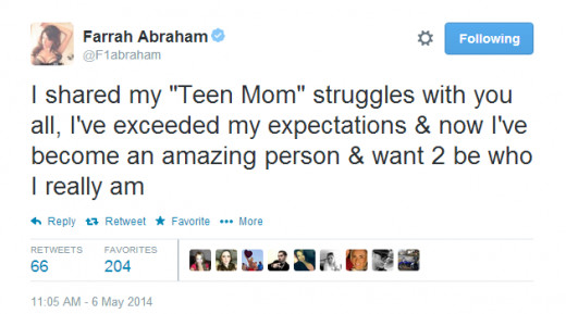 Apparently, who Farrah Abraham "really" is, is a porn star.