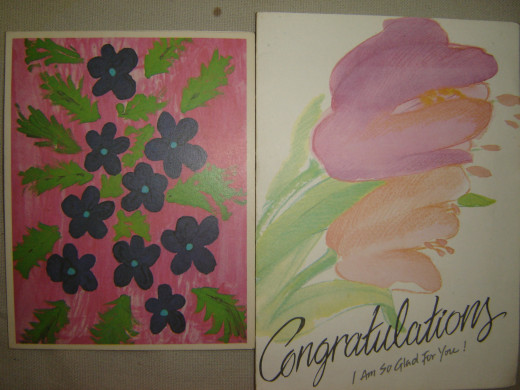 Painted cards