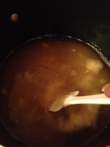 Keep stirring the mixture until it reaches a full rolling boil.