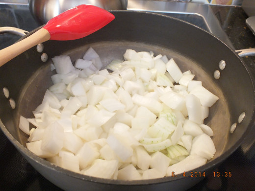 Sauting onions is like aromatherapy!