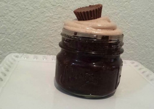 Serve this delicious treat in a jar.  You can reheat before eating it and add some toppings for an unforgettable treat.