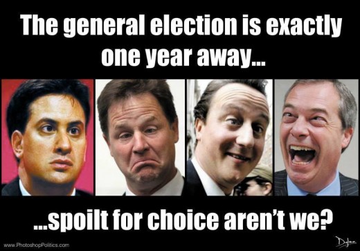 The fine choices for the 2015 general election.