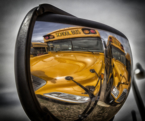 When the school bus comes, it is go time.