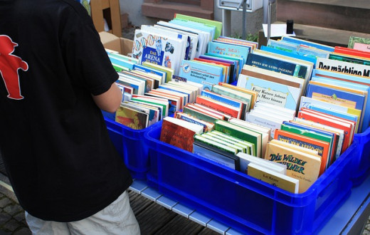Hipsters love shopping for old books, records, etc.