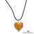 Murano glass gold heart crafted by Venetiaurum