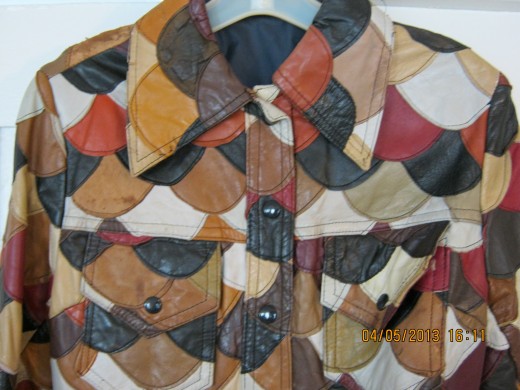 Vintage leather jacket.