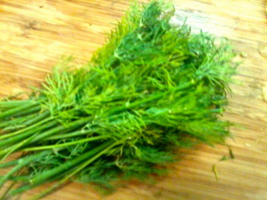 Fresh dill tastes best in this dressing.