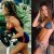 Kiana Tom with barbells and then split screen wearing a bikini Kiana Tom with barbells and then split screen wearing a bikini