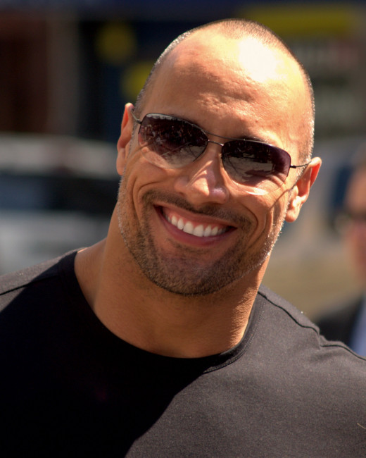 Dwayne Johnson- A man not be messed with. Hollywood's official tough guy.
